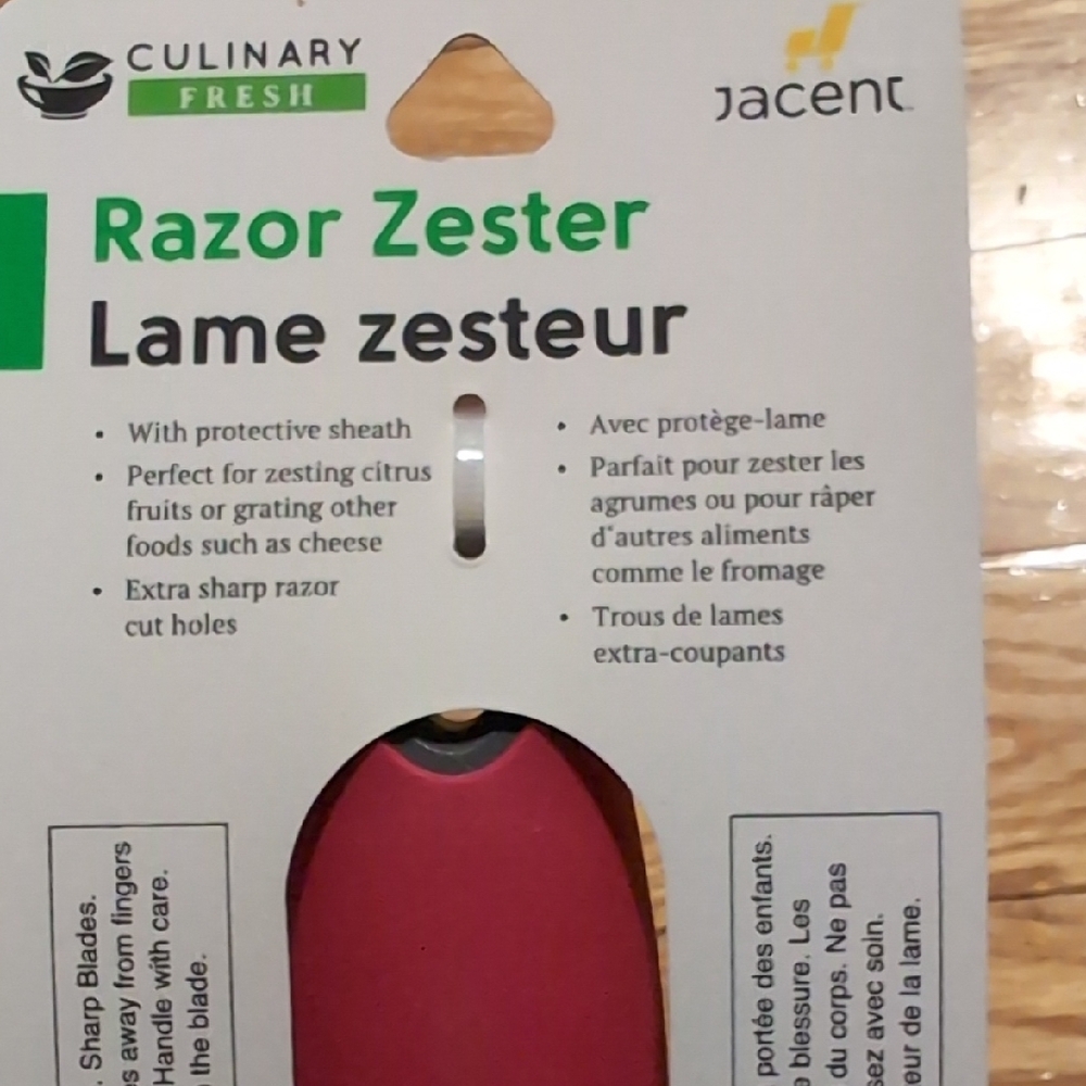 Red Handle Razor Zester - Picture 3 of 4